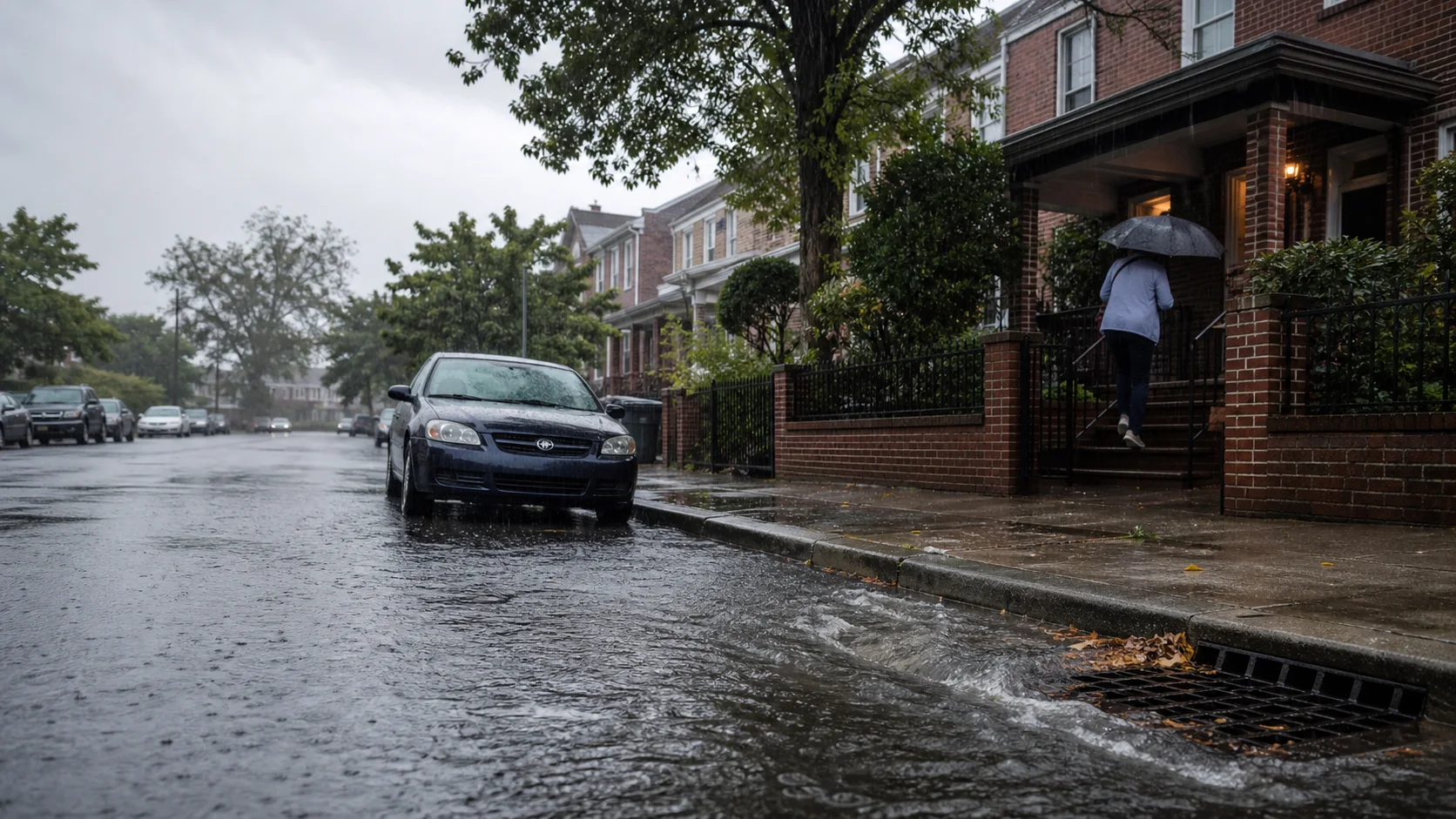 纽约今晚暴雨:一小时可能下2英寸,地下室和开车的人先看
